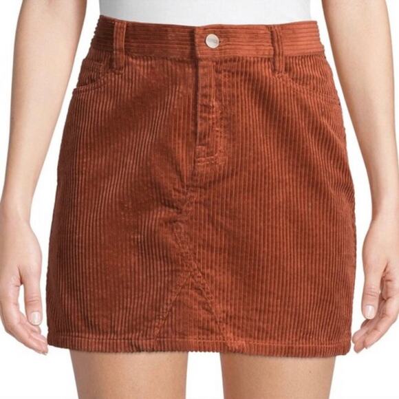 Sanctuary Corduroy Rust Skirt Size 10 - Picture 1 of 8